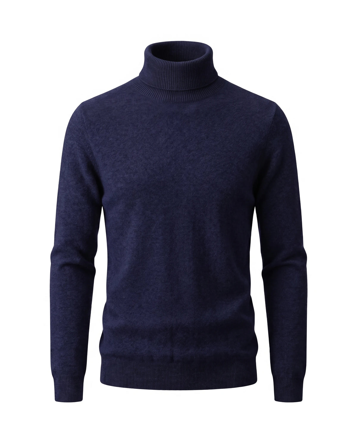 Men's Wool Turtleneck Sweater - Jeremy - Navy