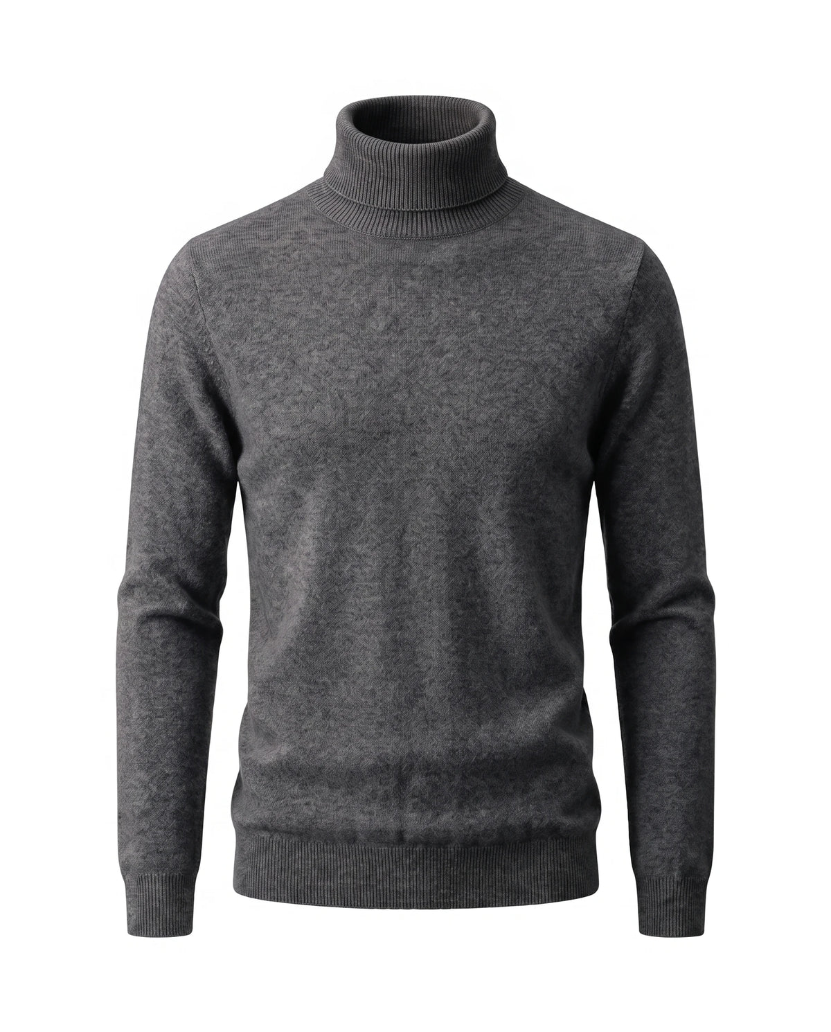 Men's Wool Turtleneck Sweater - Jeremy - Dark Gray