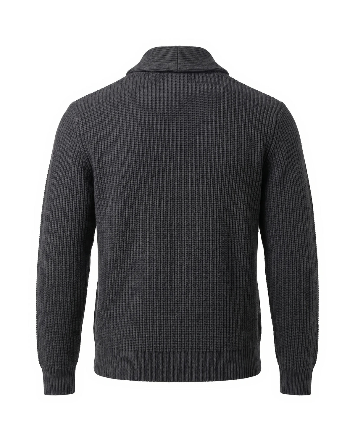 Men's Cashmere Shawl Collar Cardigan - Jermaine - Back View