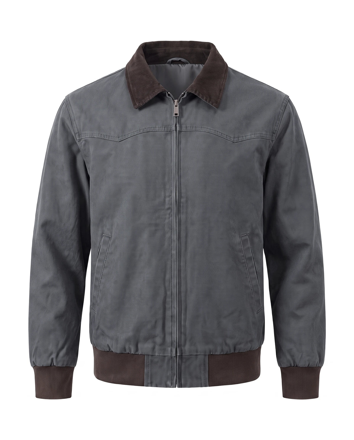 Men's Cotton Canvas Jacket - Craig - Blue Gray