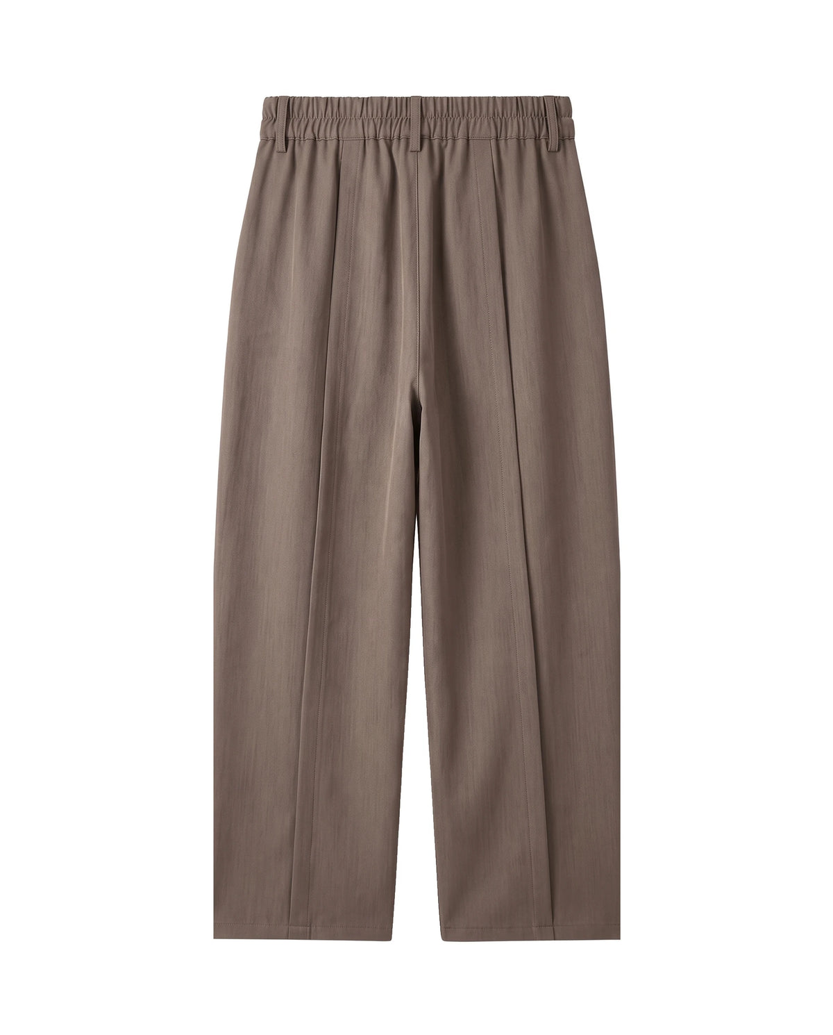 Men's Relaxed Straight-Leg Trousers - Hartley - Brown Back View