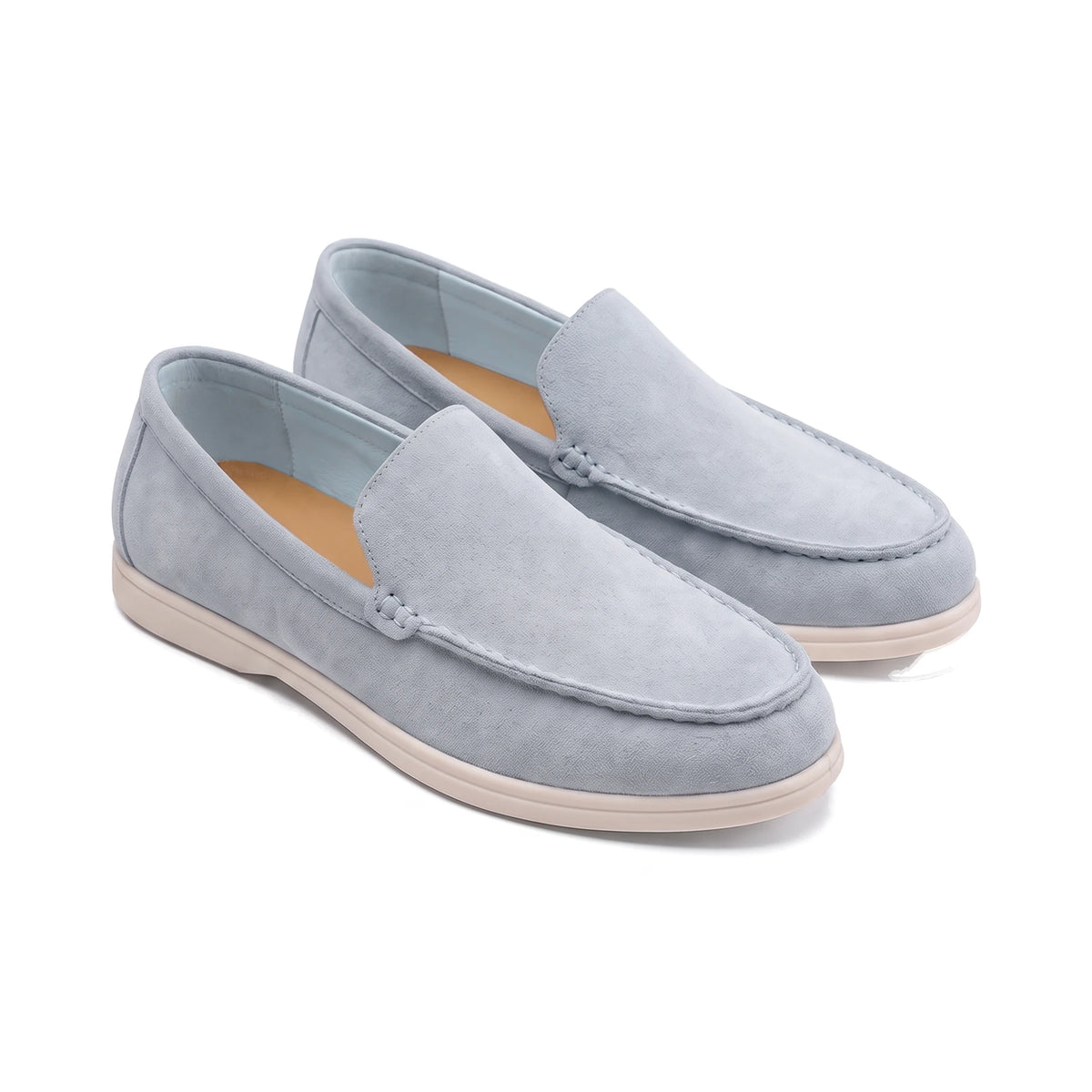 Men's Suede Slip-On Loafers - Douglas - Light Blue