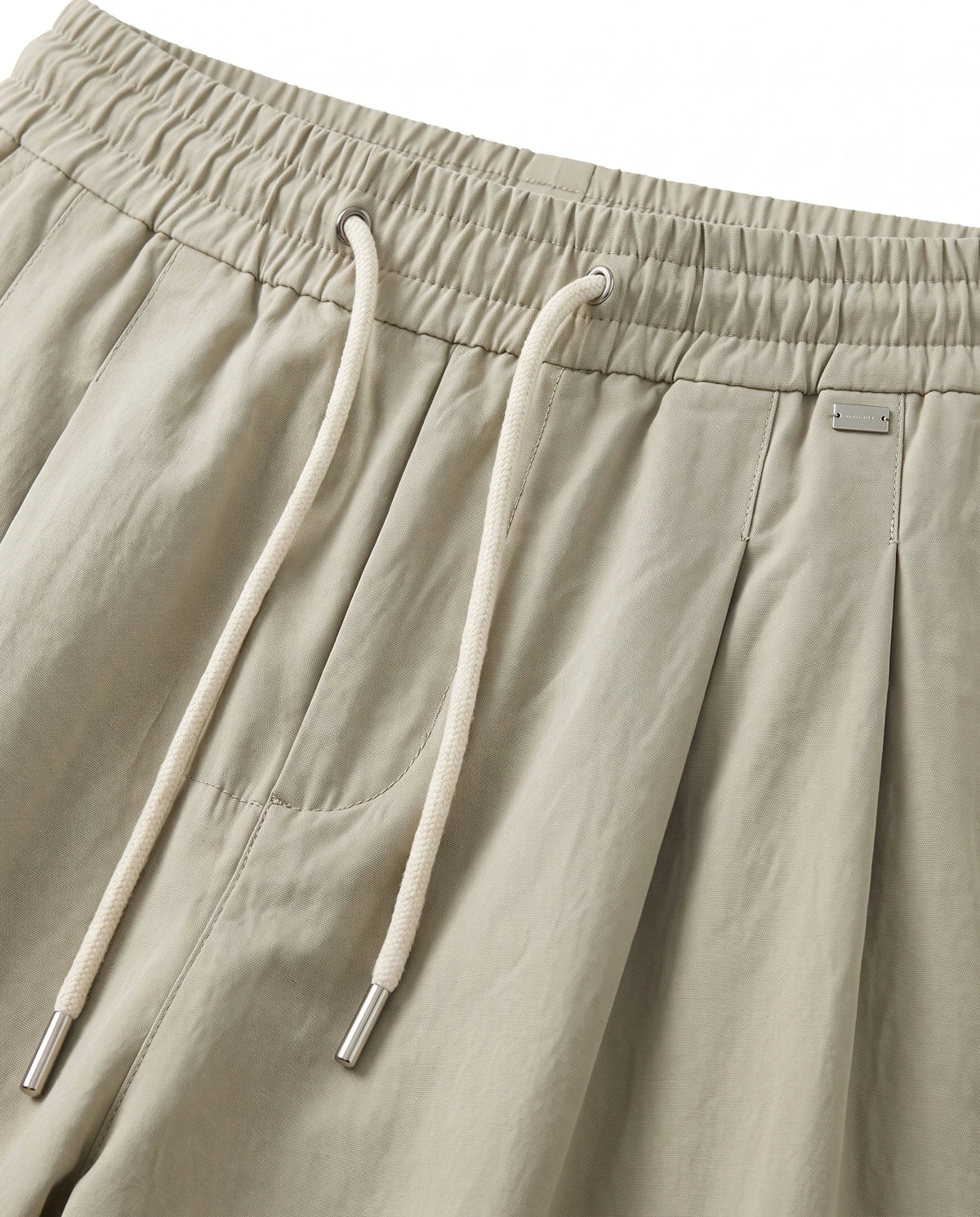 Men's Wide-Leg Pleated Lyocell Trousers - Marlow - Drawstring and Pleat Detail