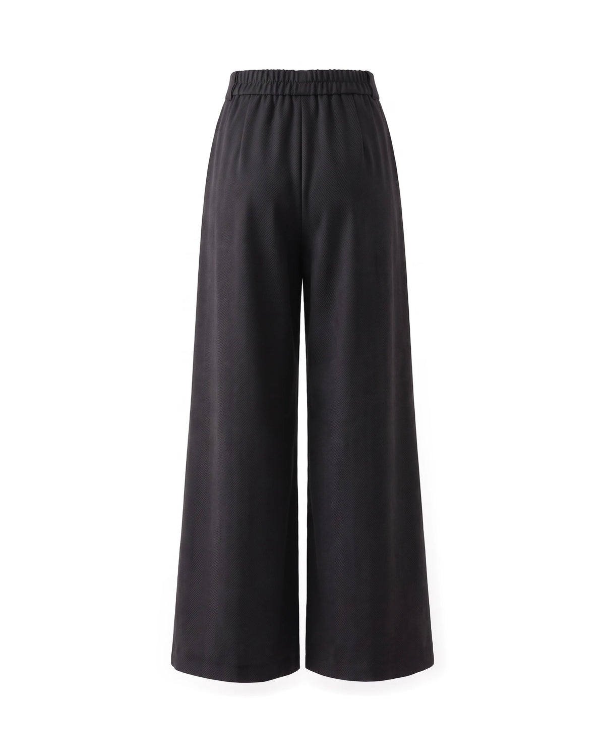 Women's Wide-Leg Culottes - Salomea - Black Back View