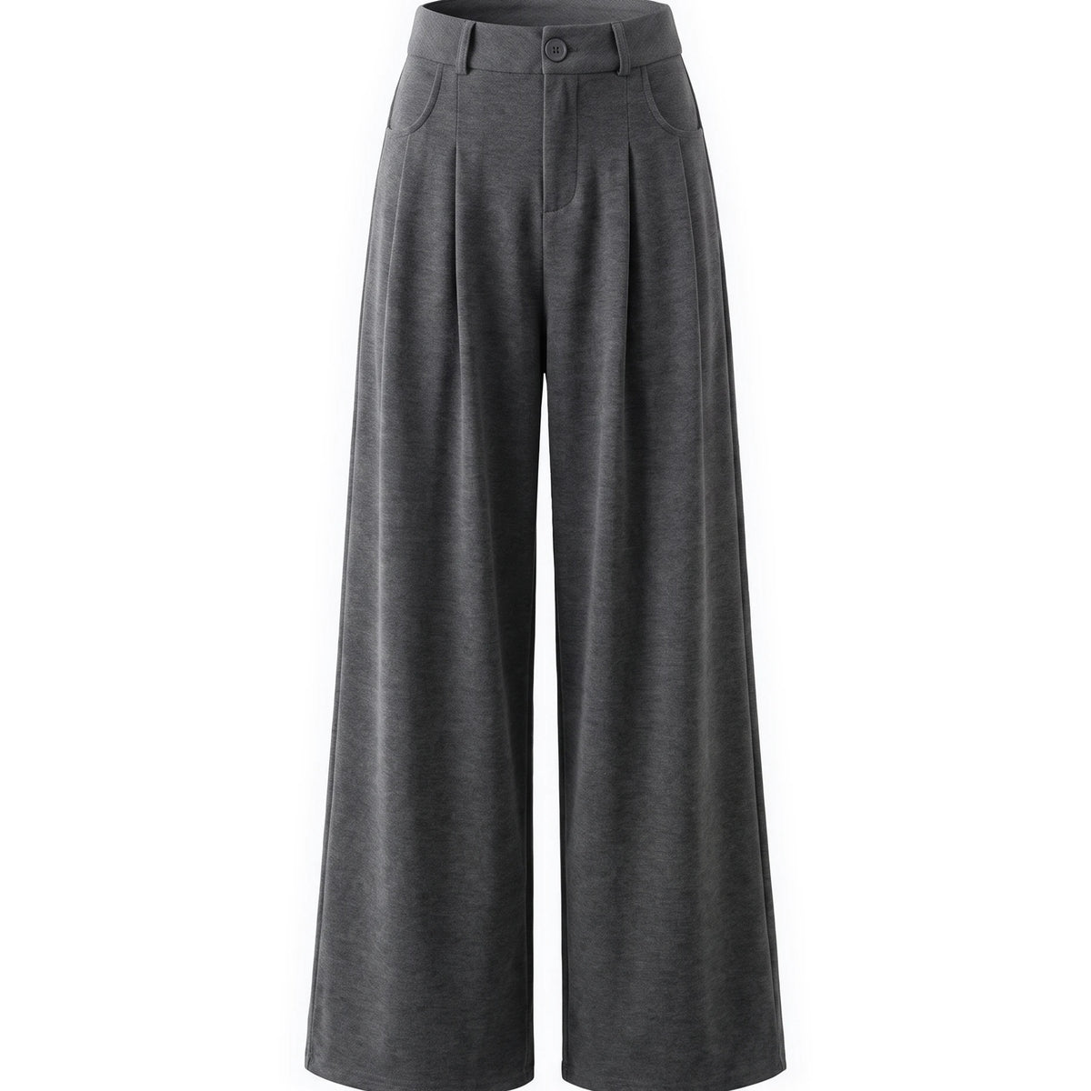 Women's Wide-Leg Pants - Serena - Dark Gray
