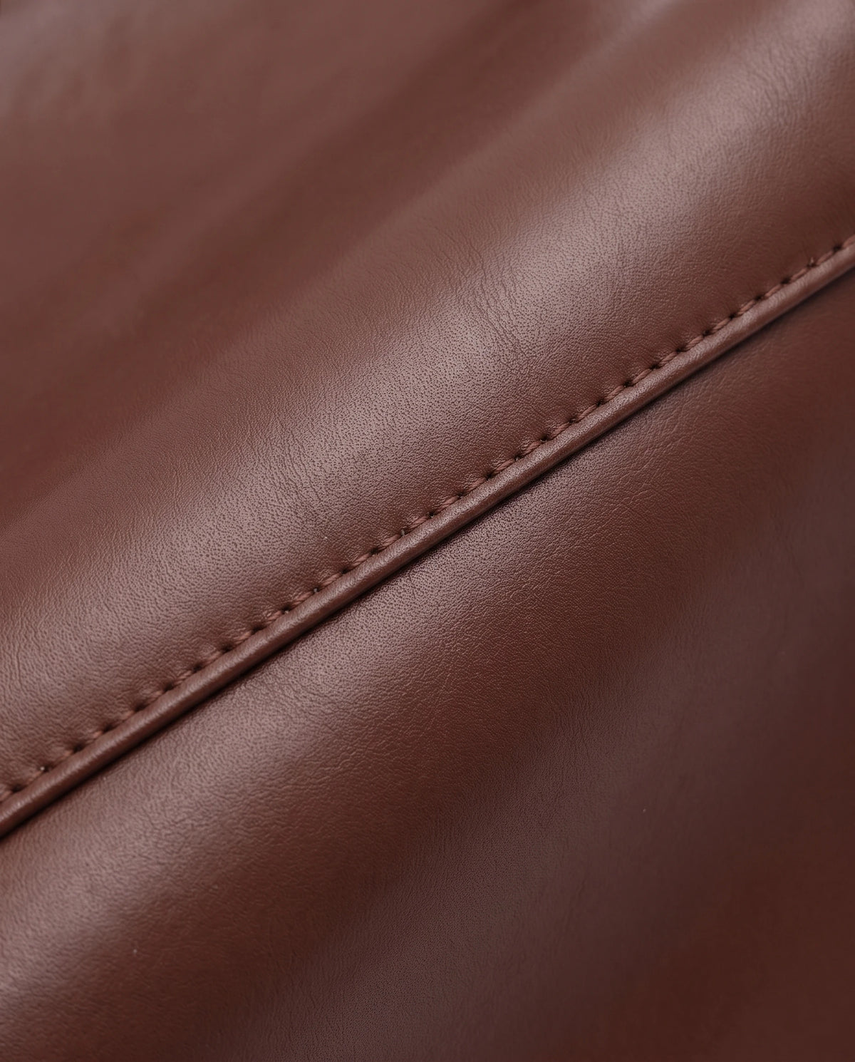 Women's Faux Leather Flap Handbag - Paris - Smooth Faux Leather Texture
