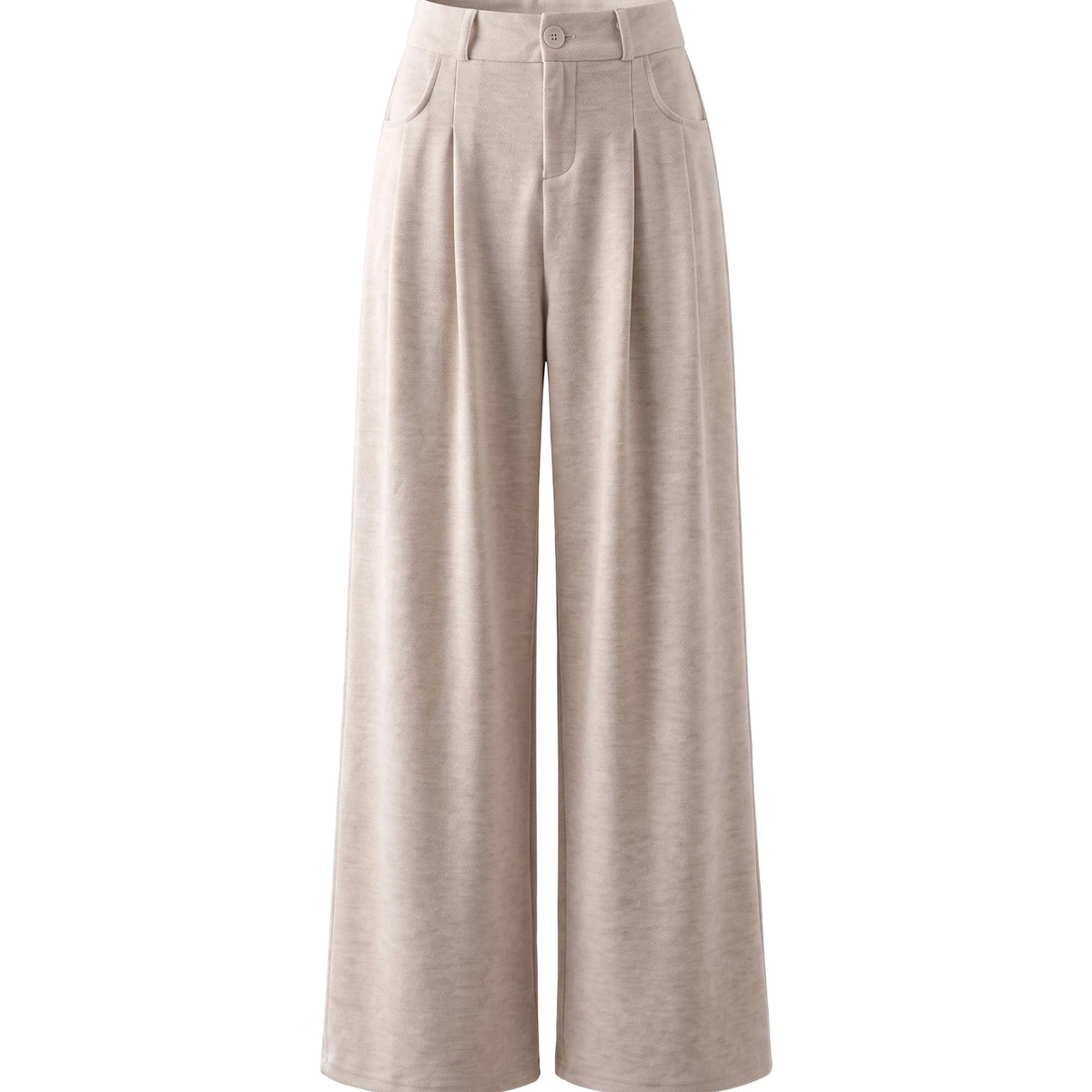 Women's Wide-Leg Pants - Serena - Beige