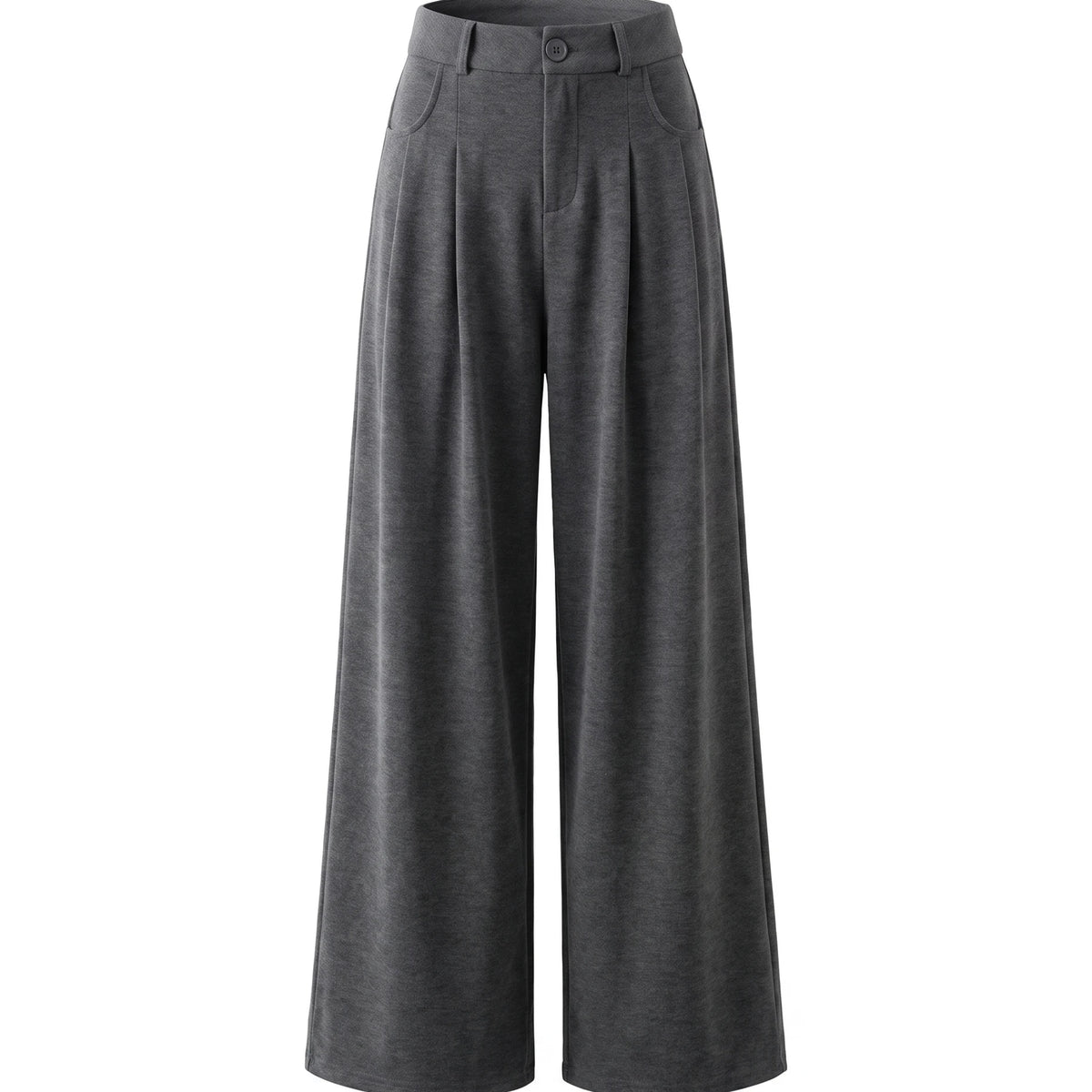 Women's Wide-Leg Pants - Serena - Dark Gray