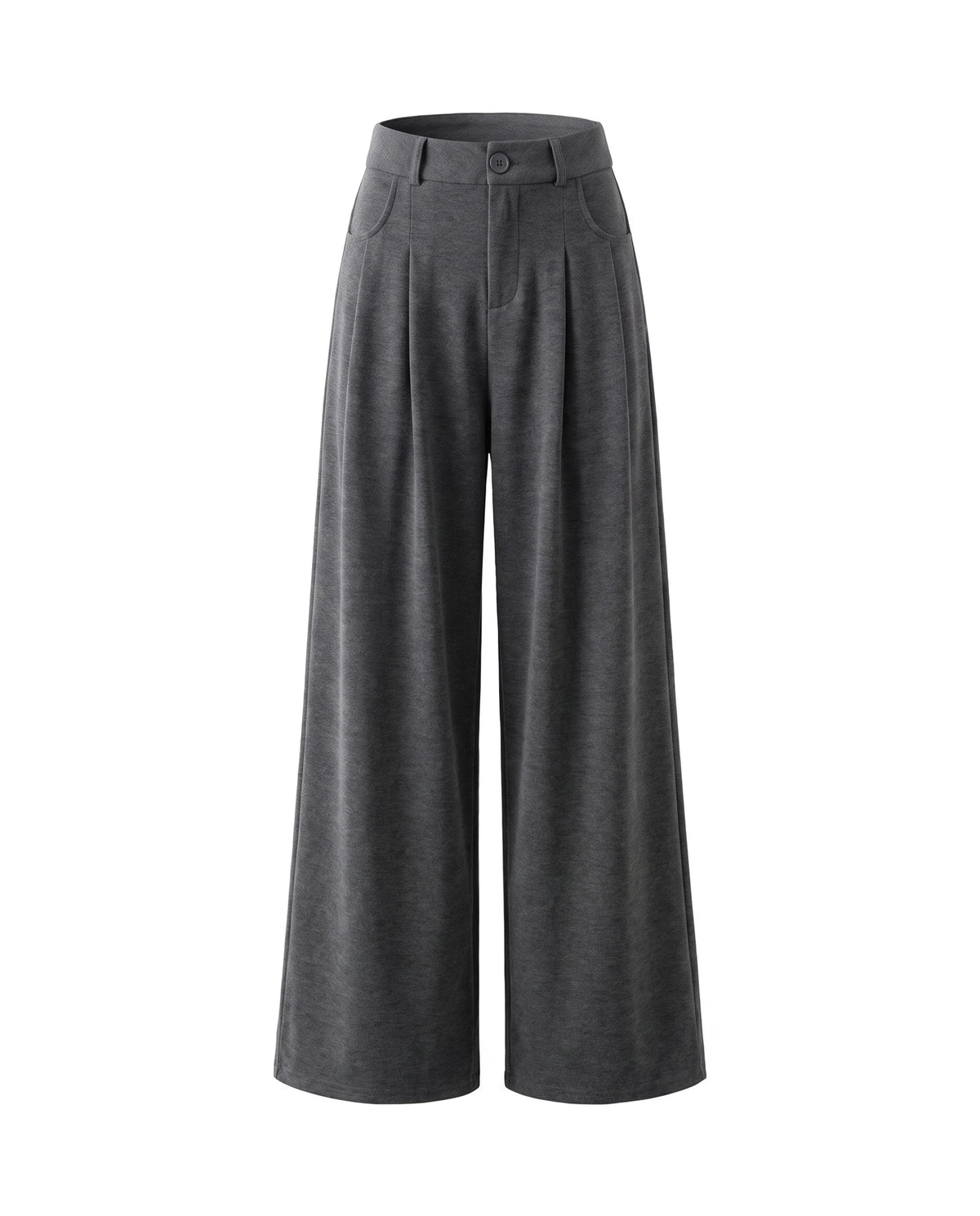 Women's Wide-Leg Pants - Serena - Dark Gray