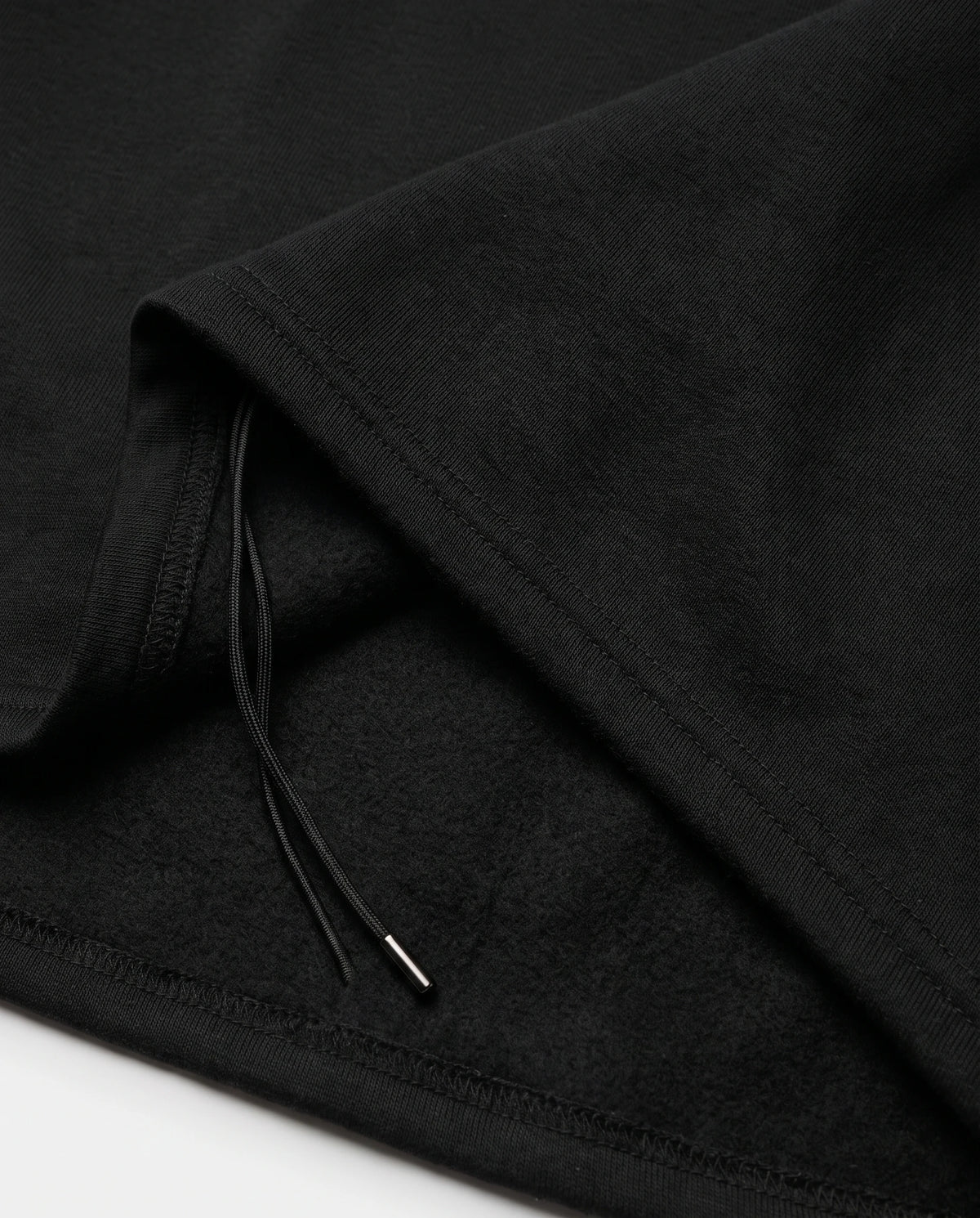 Women's Wrap-Hem Turtleneck Fleece Dress - Cornelia - Wrap Hem Detail