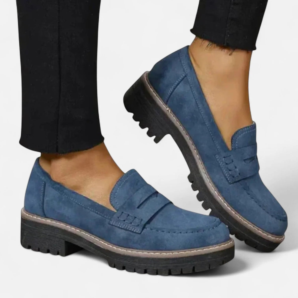 Women's Lug-Sole Penny Loafers - Jutta