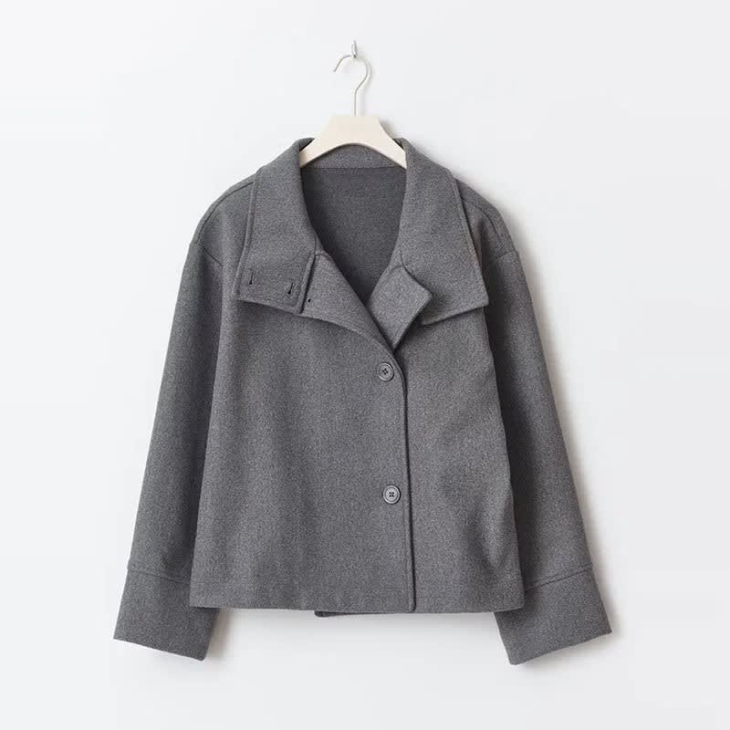 Women's Wool-Blend Stand-Collar Peacoat - Victoria