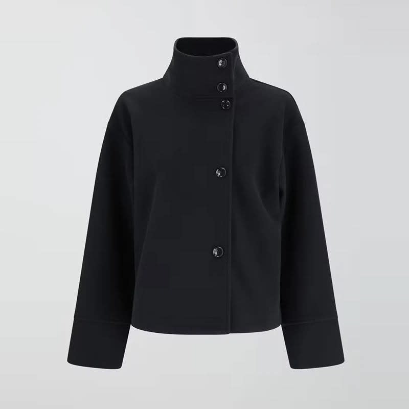 Women's Wool-Blend Stand-Collar Peacoat - Victoria