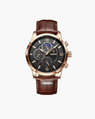 Unisex Leather-Strap Quartz Watch - Lugano