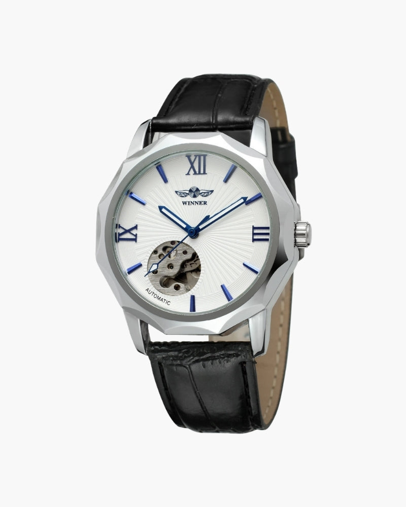 Unisex Open-Heart Dial Watch