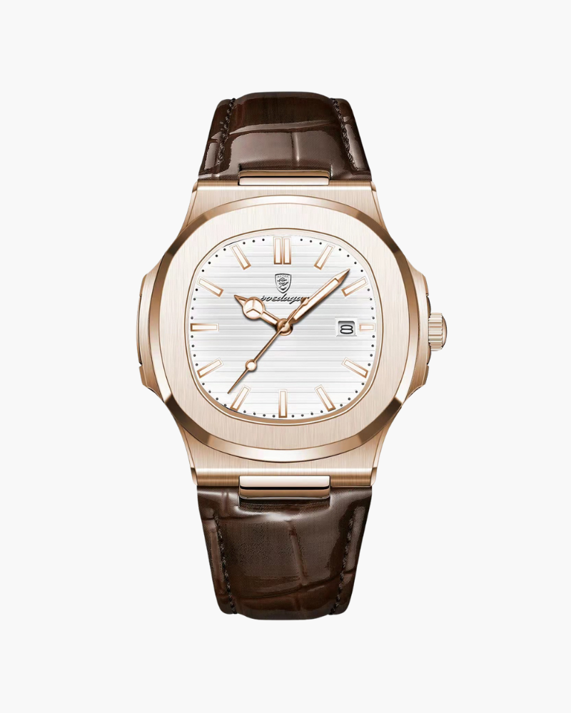 Unisex Textured-Dial Strap Watch - Lisbon