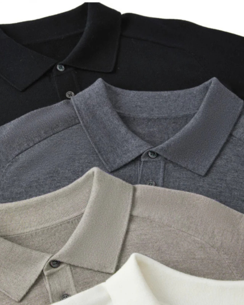 Men's Wool Polo Shirt