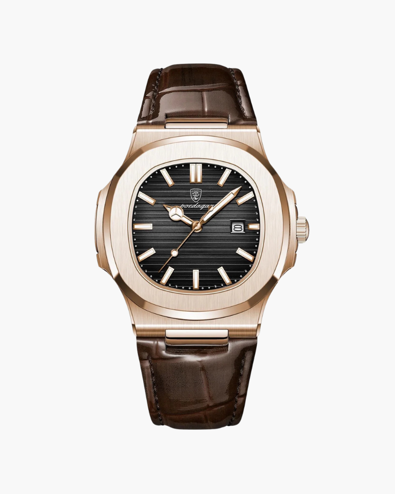 Unisex Textured-Dial Strap Watch - Lisbon
