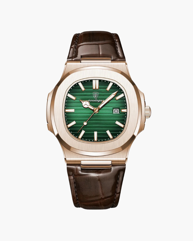 Unisex Textured-Dial Strap Watch - Lisbon