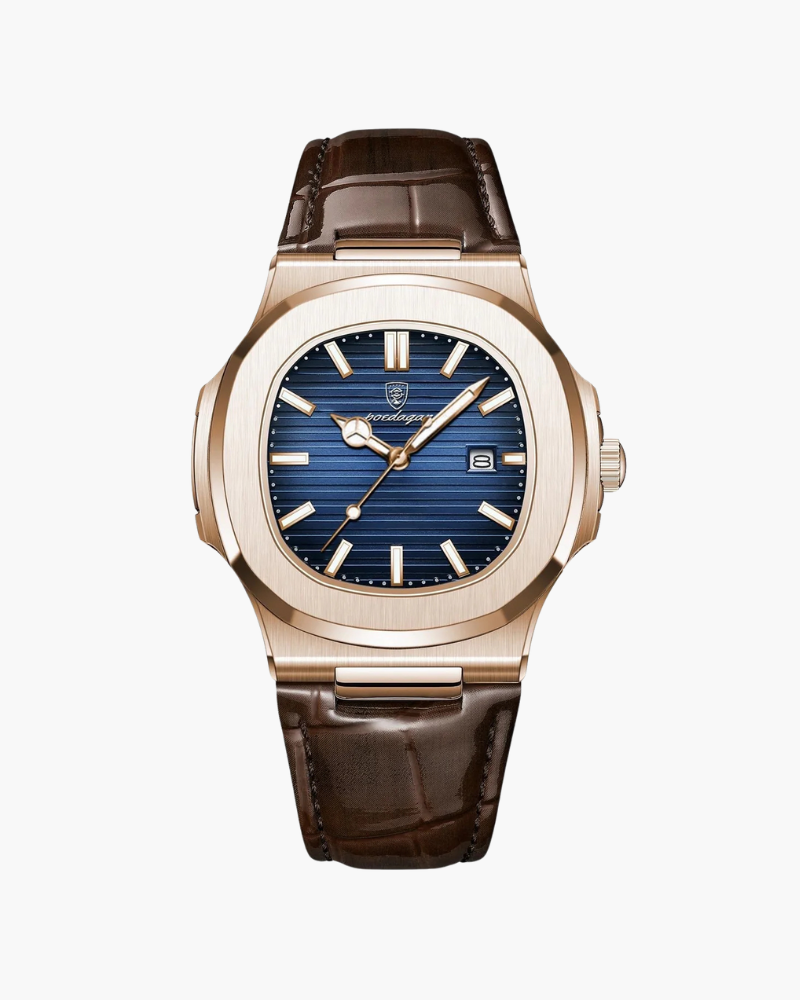 Unisex Textured-Dial Strap Watch - Lisbon