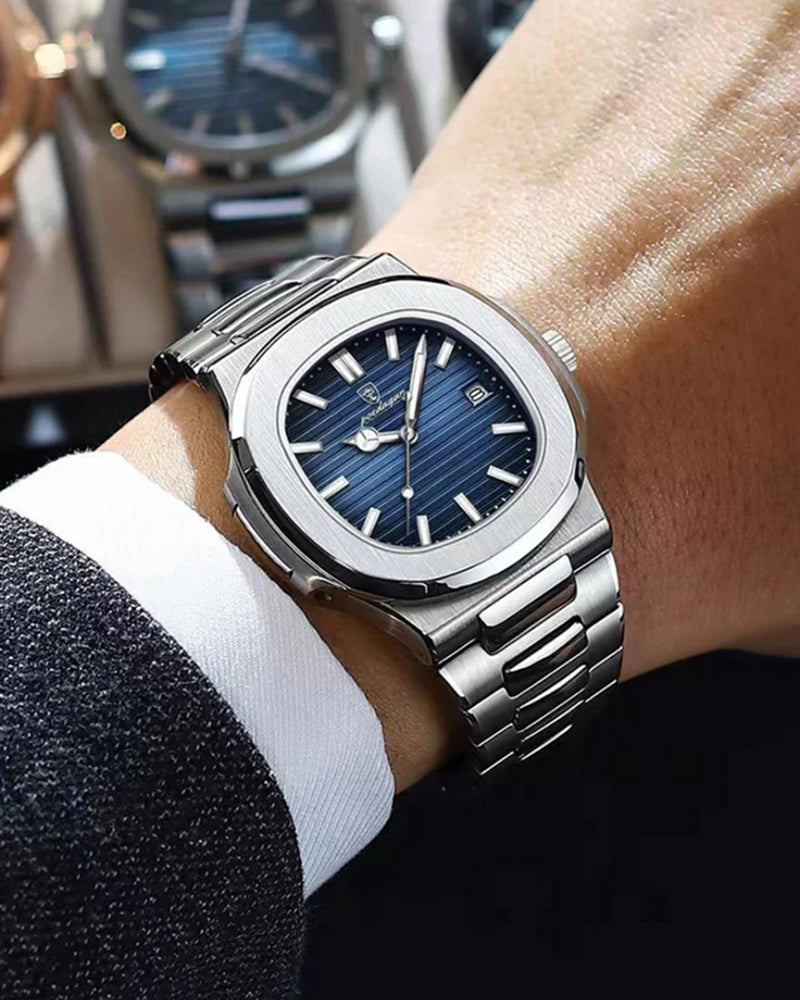 Unisex Stainless Steel Quartz Watch - Geneva