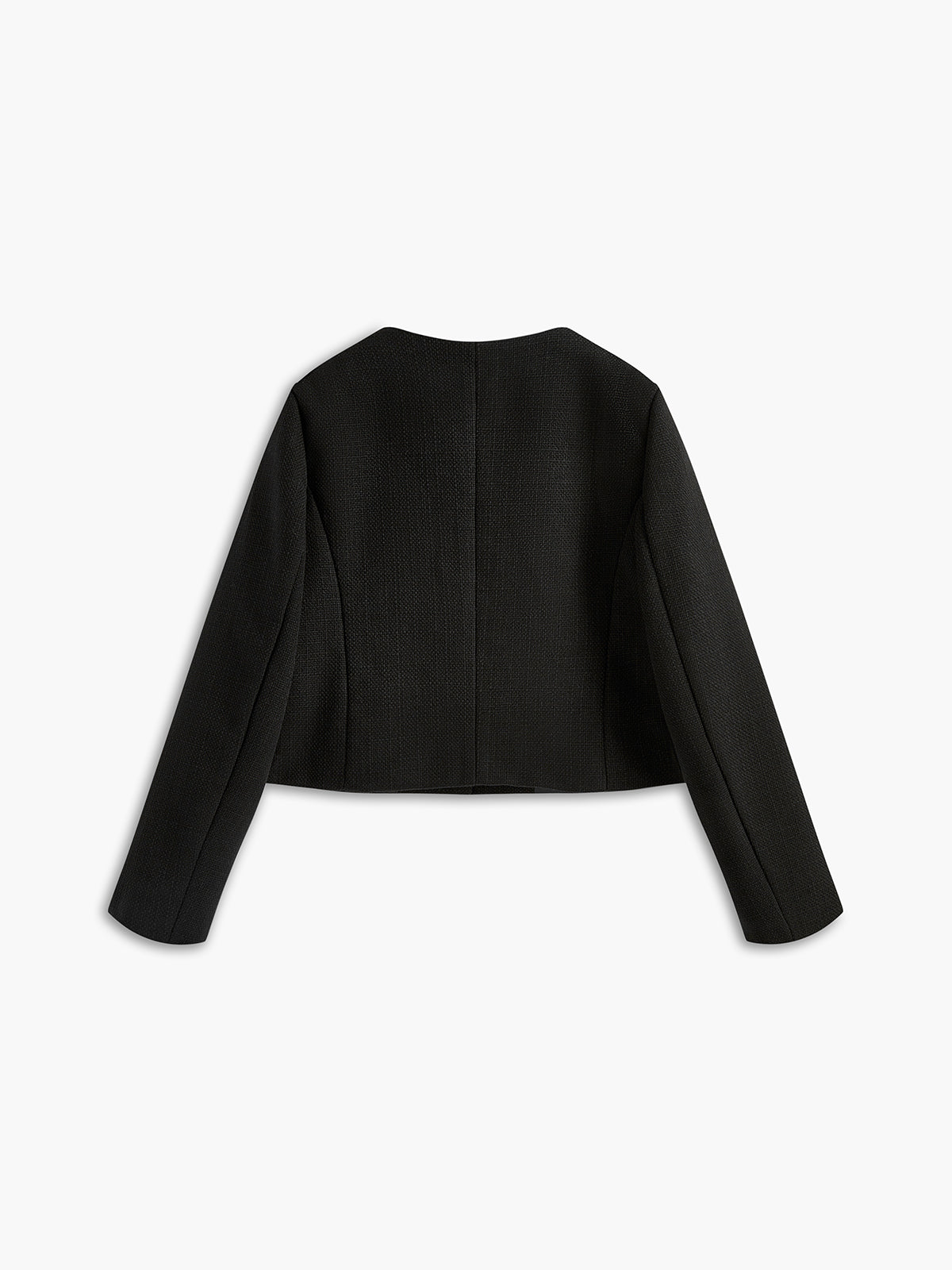 Women's Tweed Blazer with Decorative Buttons