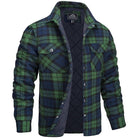 Men's Plaid Lined Shirt Jacket