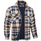 Men's Plaid Lined Shirt Jacket