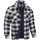 Men's Plaid Lined Shirt Jacket