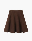 Women's Pleated Wool Skirt - Oxford
