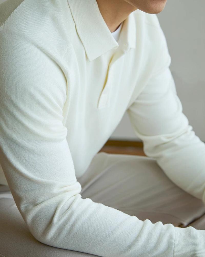 Men's Wool Polo Shirt