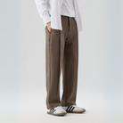 Men's Wide-Leg Pleated Pants