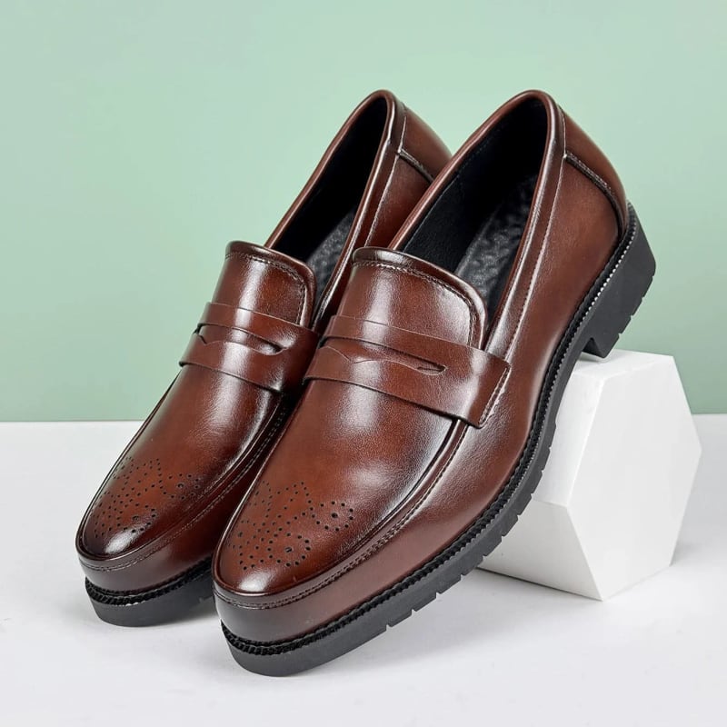 Men's Leather Penny Loafers - Herbert
