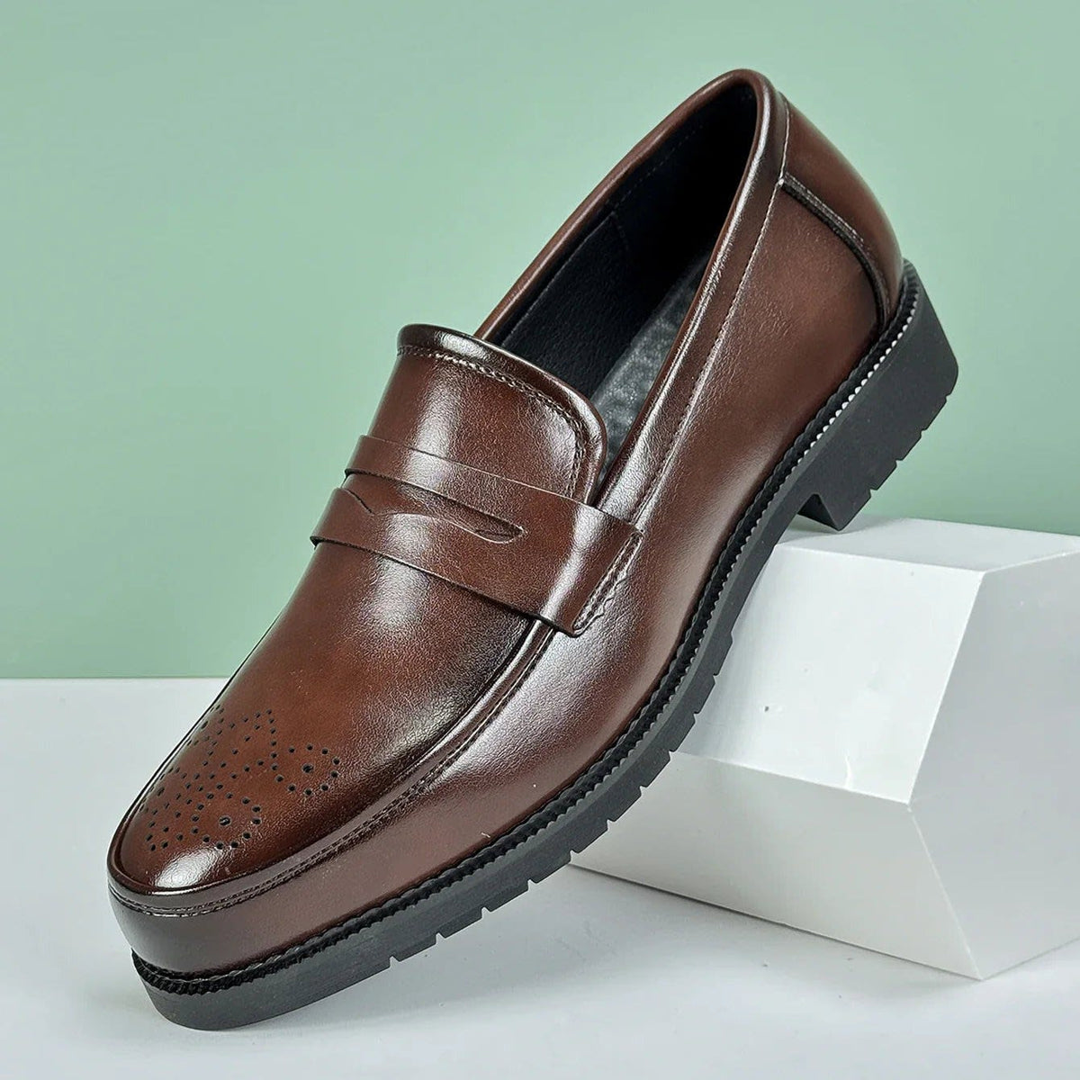 Men's Leather Penny Loafers - Herbert