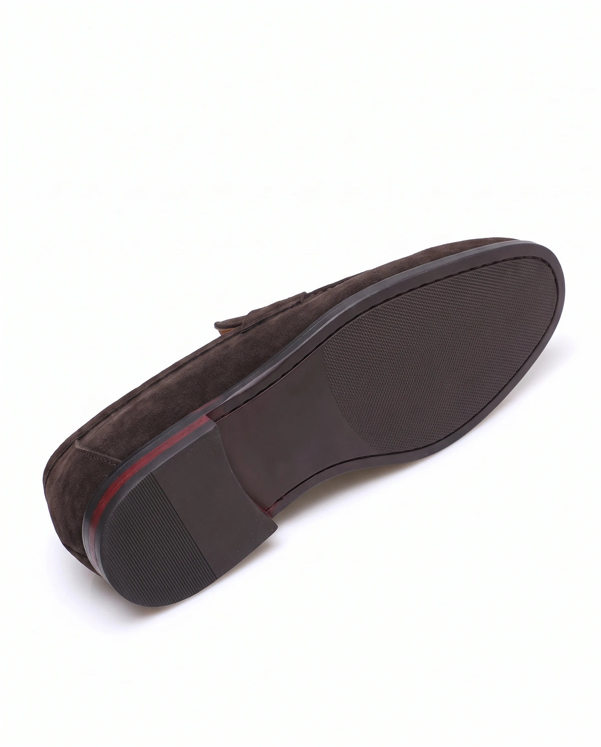 Men's Suede-Effect Penny Loafers - Albert - Detail Outsole
