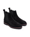 Men's Suede Lug-Sole Chelsea Boots - Braden - Black