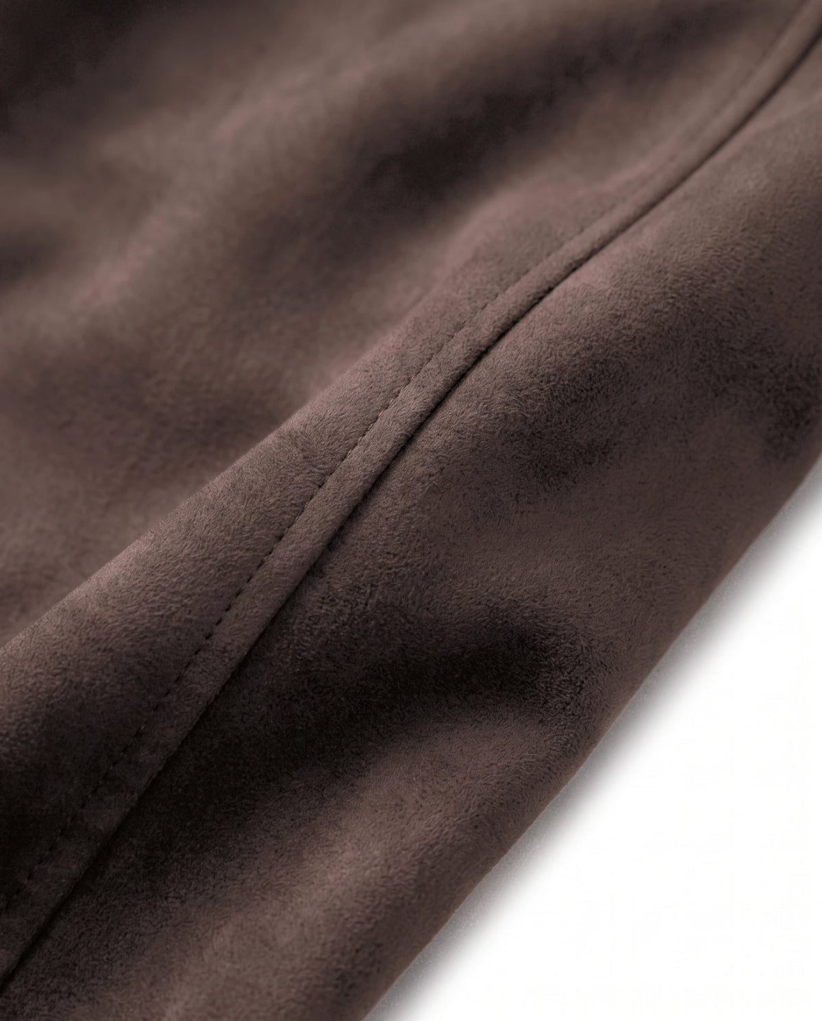 Women's Belted Faux Suede Wrap Jacket - Carmen - Detail Suede-Touch Fabric