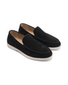 Men's Suede Slip-On Loafers - Douglas - Black