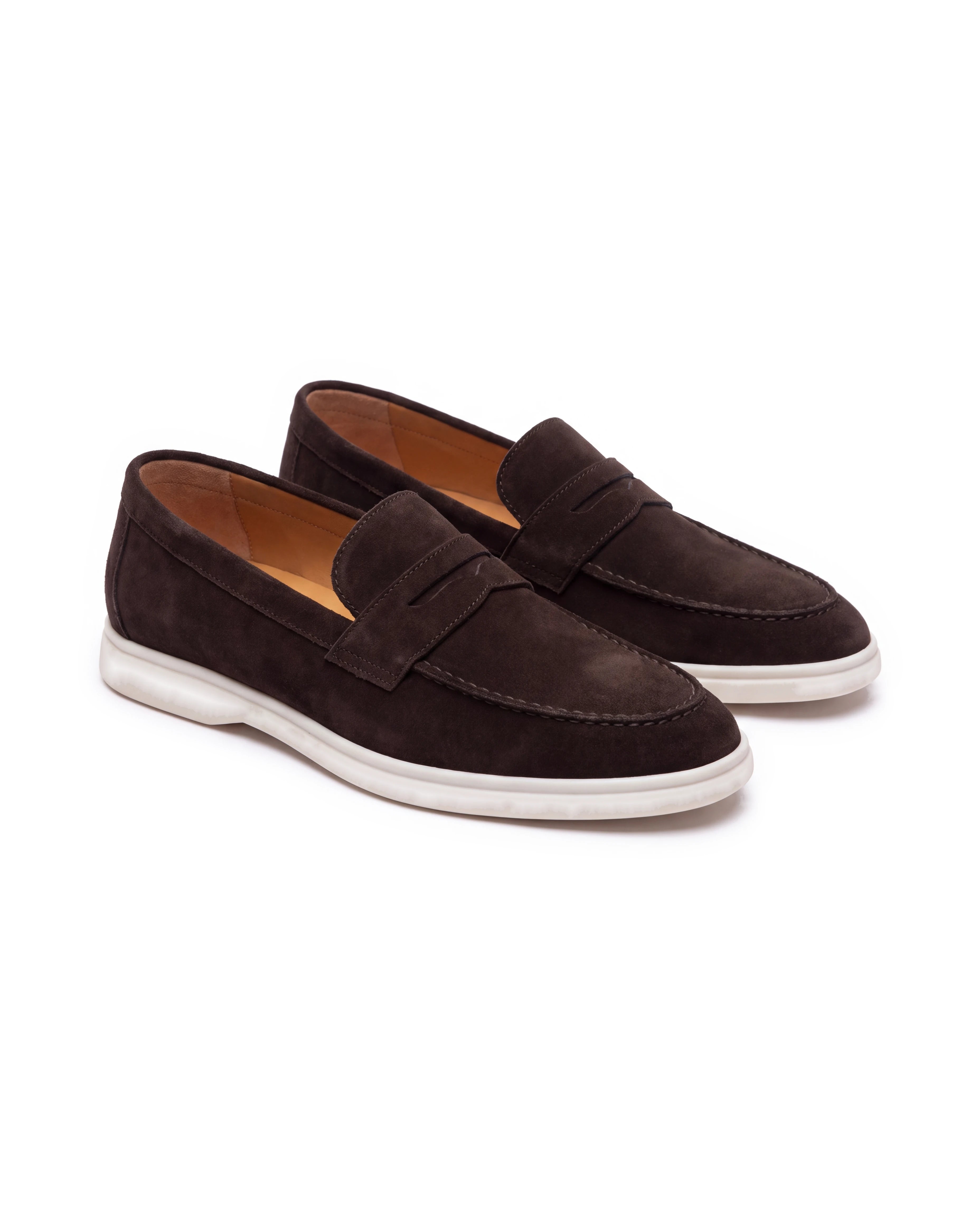 Men's Suede Slip-On Loafers - Douglas - Black