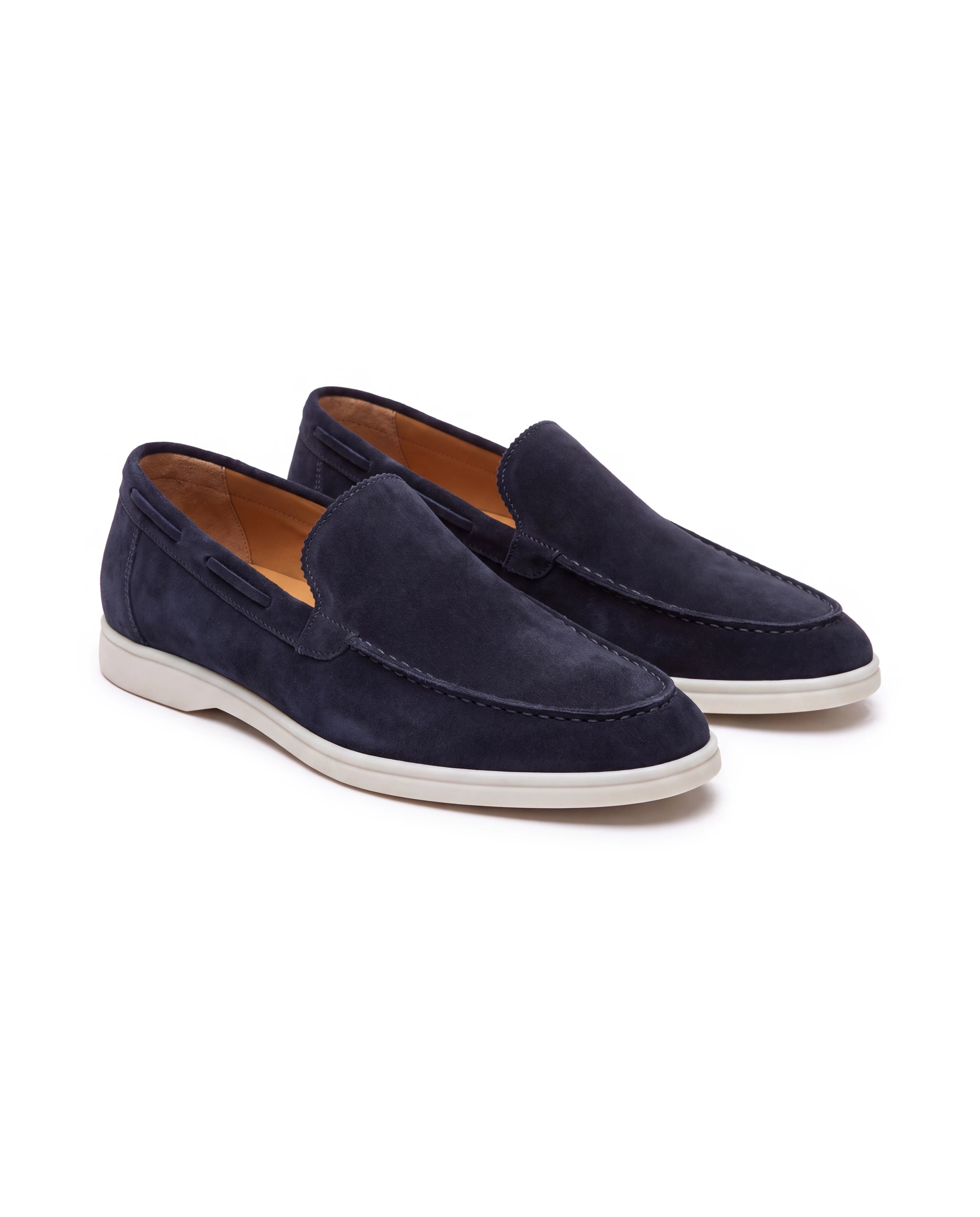 Men's Suede Slip-On Loafers - Douglas - Navy