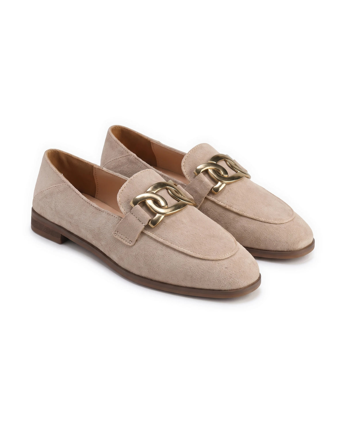 Women's Suede Loafers - Duchess - Beige