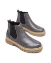 Men's Leather Lug-Sole Chelsea Boots - Guy - Gray