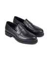 Men's Leather Penny Loafers - Herbert - Black