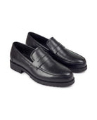 Men's Leather Penny Loafers - Herbert - Black