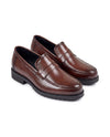 Men's Leather Penny Loafers - Herbert - Brown