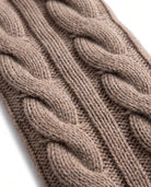 Men's Merino Wool Shawl Collar Cardigan - Jamal - Detail Cable Knit
