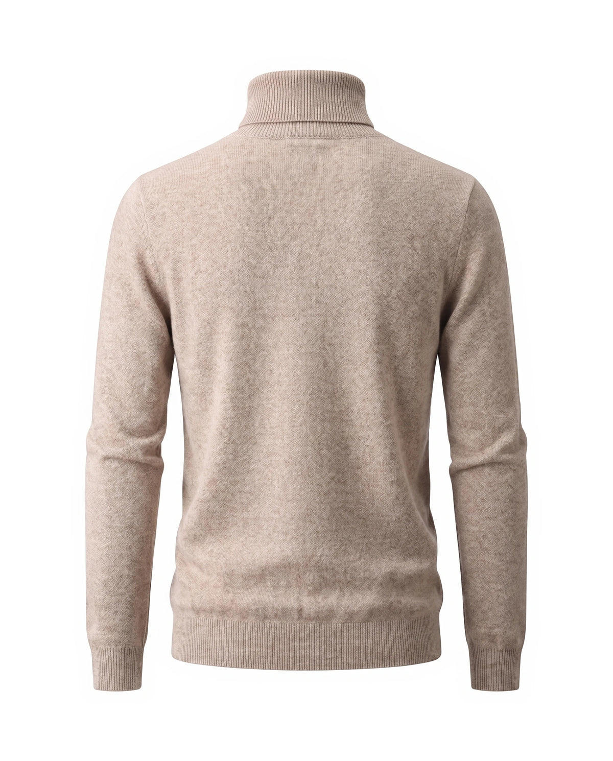 Men's Wool Turtleneck Sweater - Jeremy - Back View