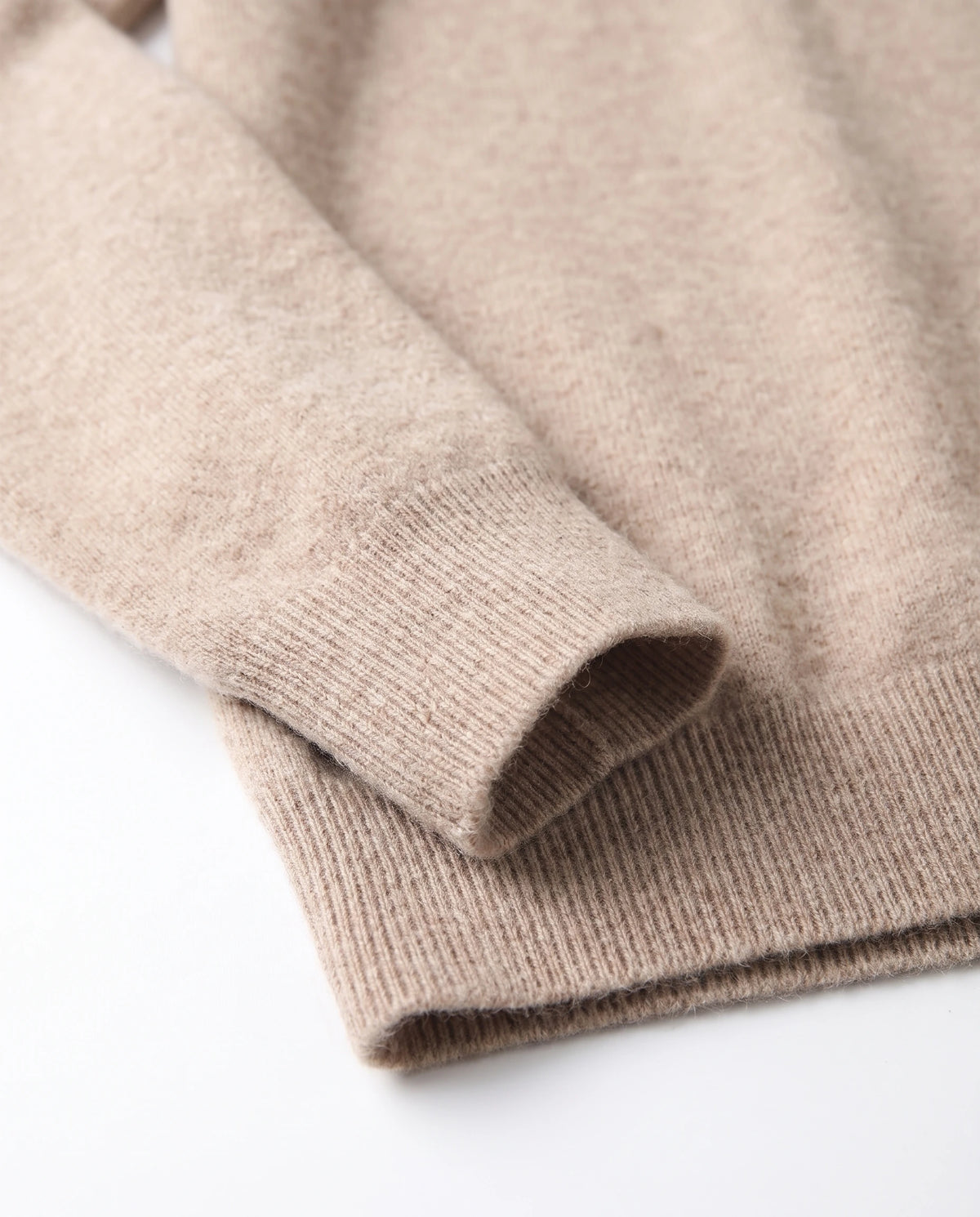 Men's Wool Turtleneck Sweater - Jeremy - Detail Ribbed Cuff