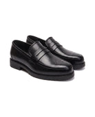 Men's Brogue Penny Loafers - Herbert - Black