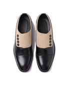 Men's Cap-Toe Button Panel Dress Shoes - Roderick - Top View